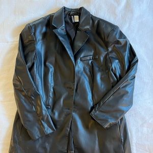 H&M Faux leather blazer